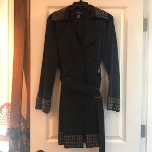 INC Beautiful black trench coat Medium